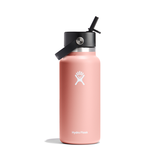 32oz (946mL) Wide Mouth with Flex Straw Cap - Grapefruit