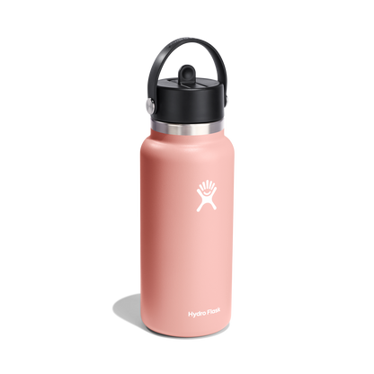 32oz (946mL) Wide Mouth with Flex Straw Cap - Grapefruit