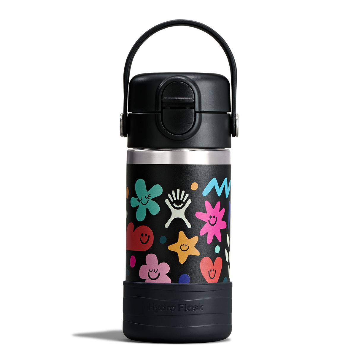 12oz (354mL) Kids Bottle with Straw Lid and Boot
