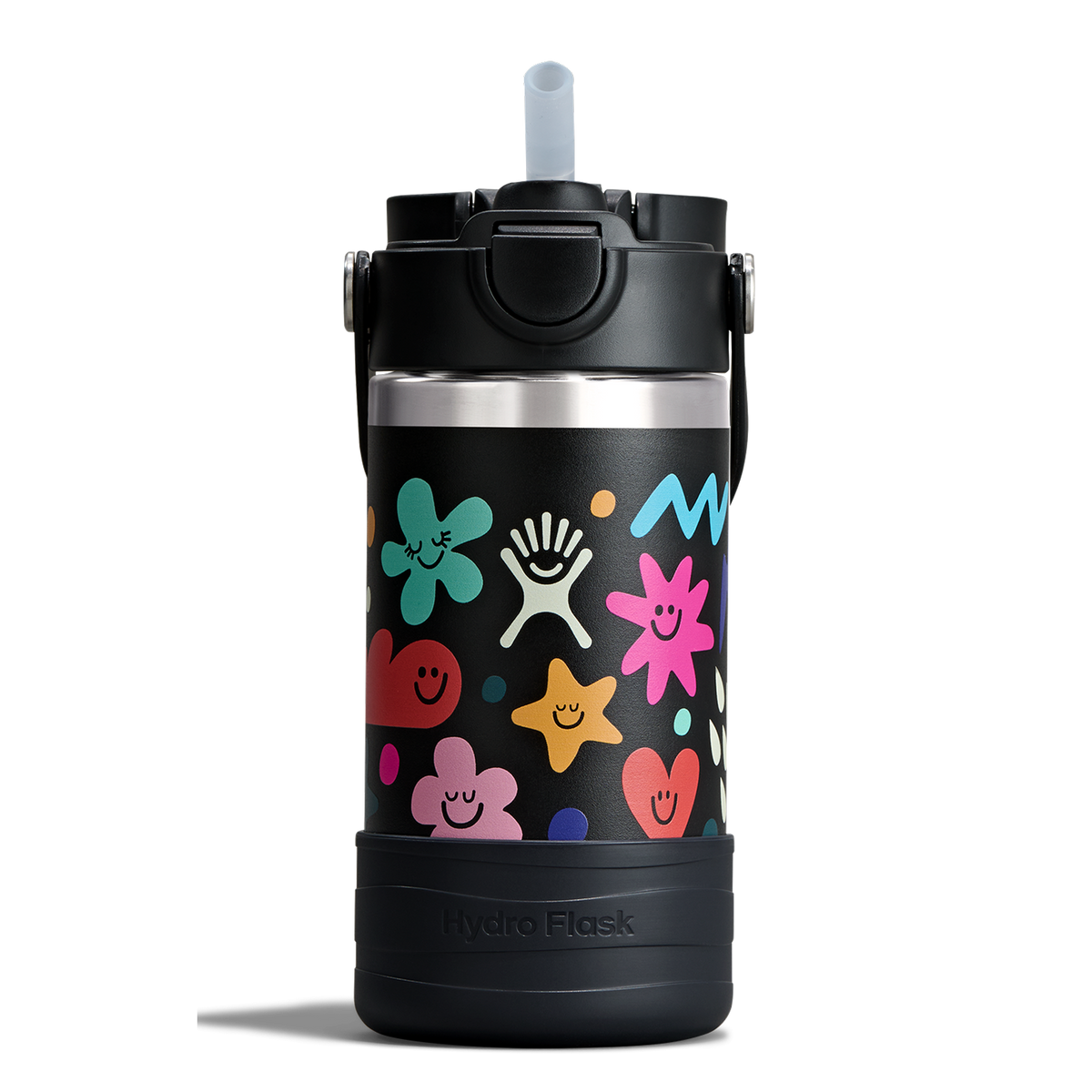12oz (354mL) Kids Bottle with Straw Lid and Boot