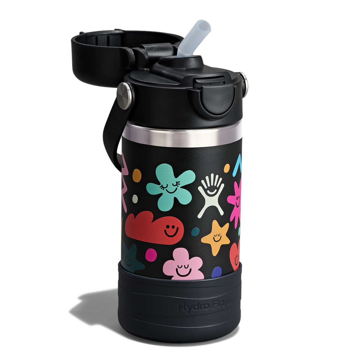 12oz (354mL) Kids Bottle with Straw Lid and Boot