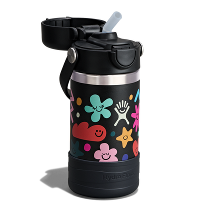 12oz (354mL) Kids Bottle with Straw Lid and Boot