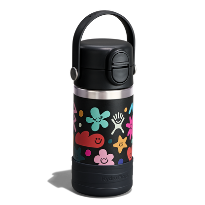 12oz (354mL) Kids Bottle with Straw Lid and Boot