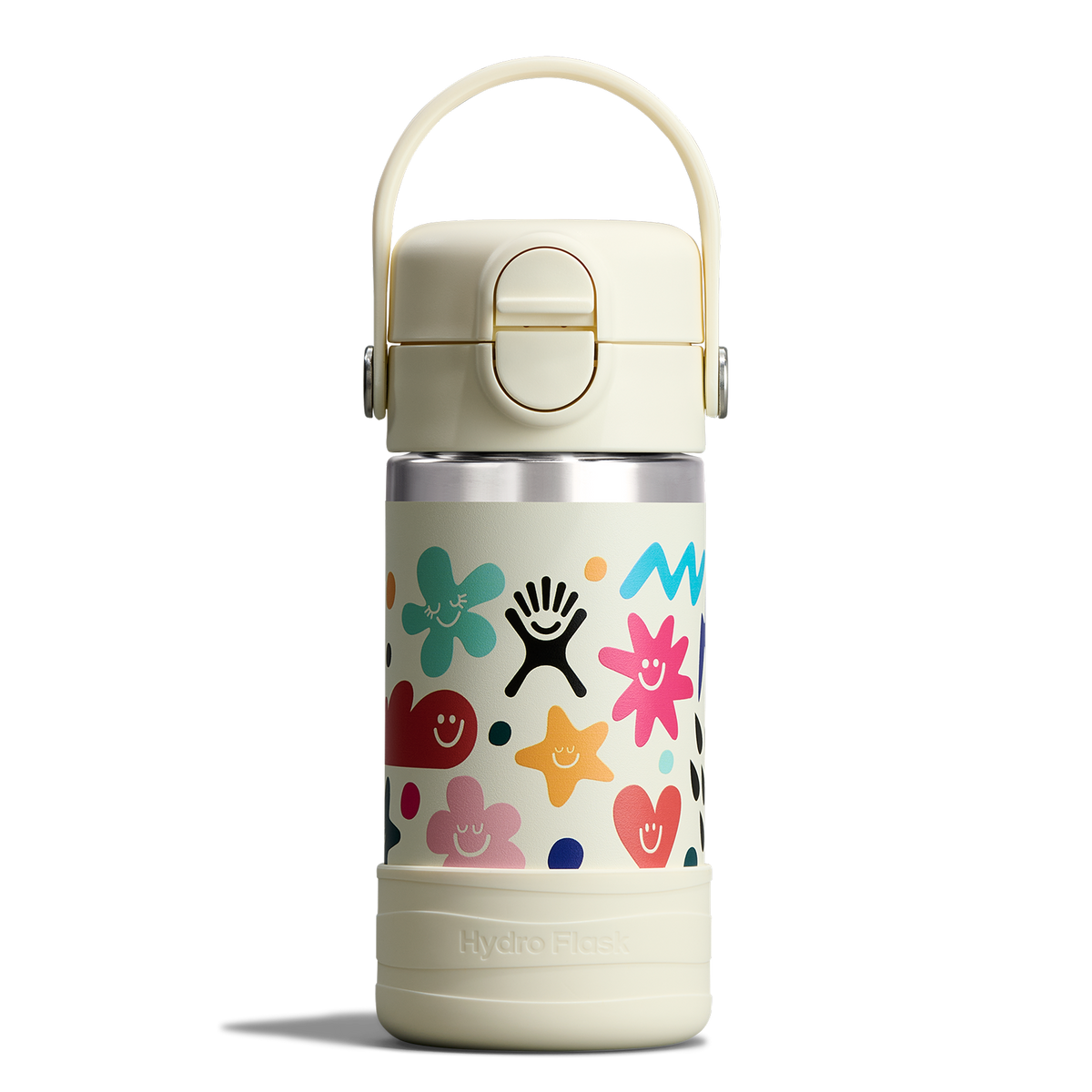 12oz (354mL) Kids Bottle with Straw Lid and Boot