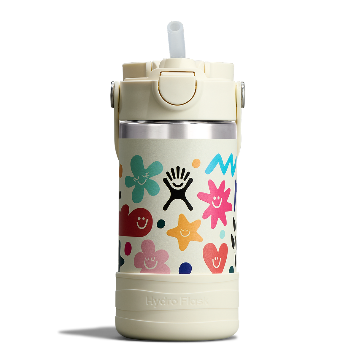 12oz (354mL) Kids Bottle with Straw Lid and Boot