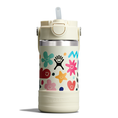 12oz (354mL) Kids Bottle with Straw Lid and Boot