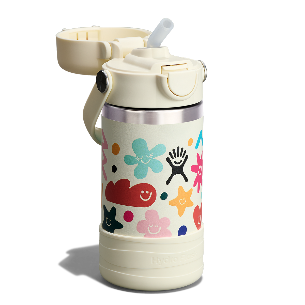 12oz (354mL) Kids Bottle with Straw Lid and Boot