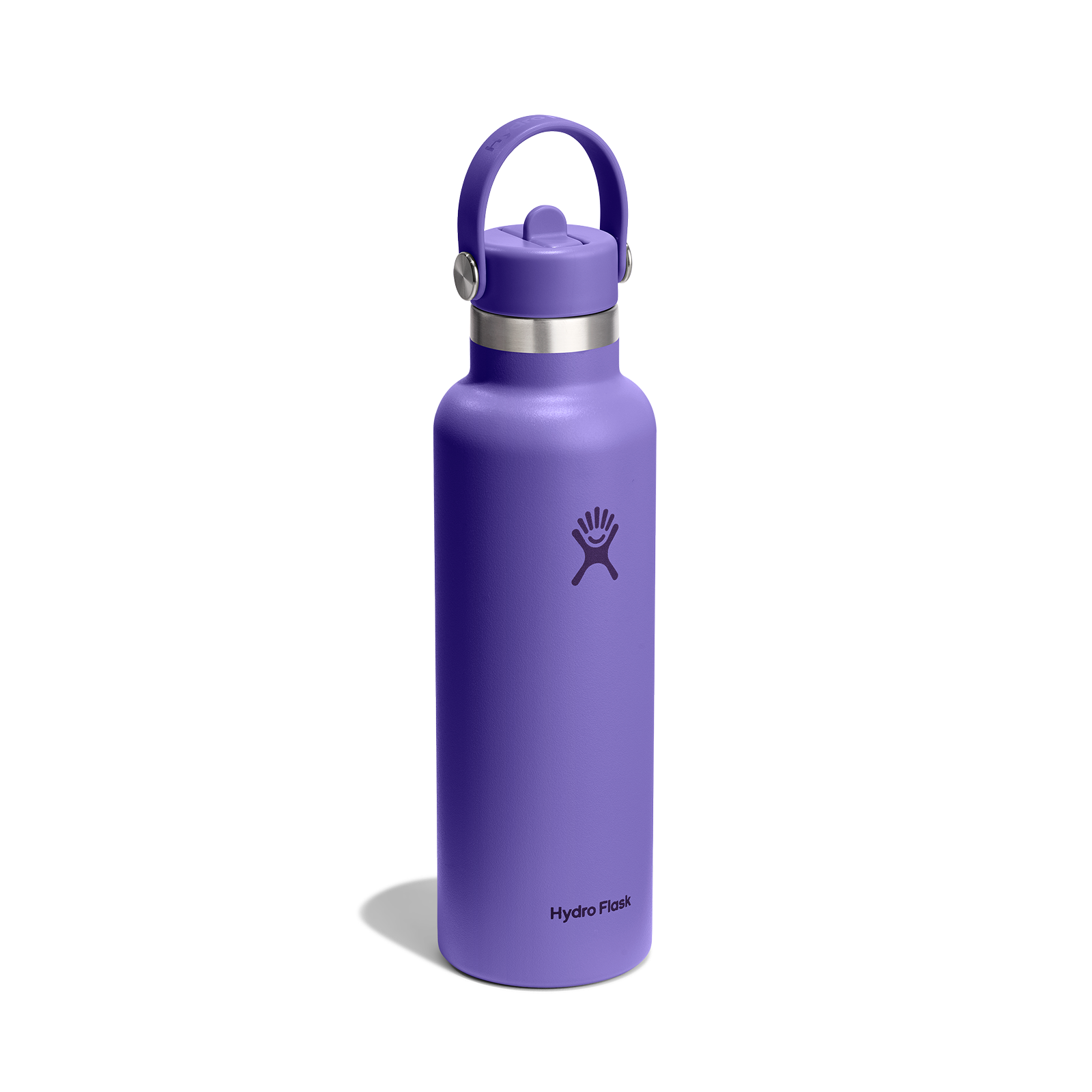21oz (621mL) Standard Mouth Flex Straw Cap - Utopia Purple