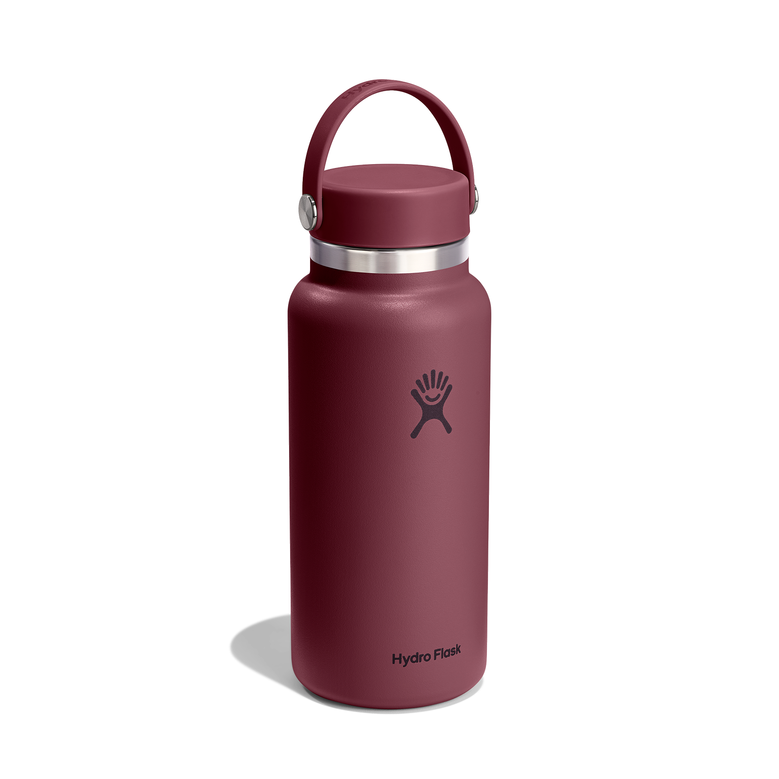 32oz (946mL) Wide Mouth Flex Cap - Burgundy