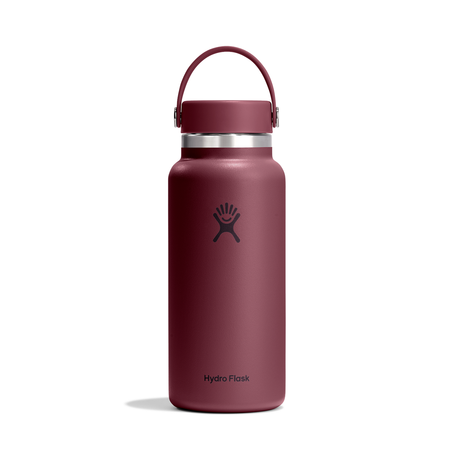 32oz (946mL) Wide Mouth Flex Cap - Burgundy