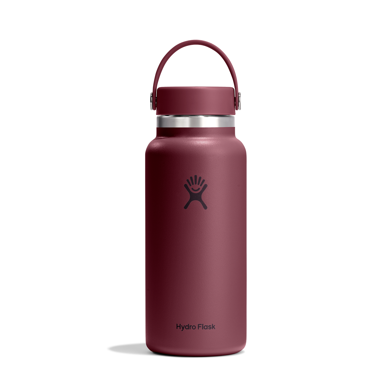 32oz (946mL) Wide Mouth Flex Cap - Burgundy